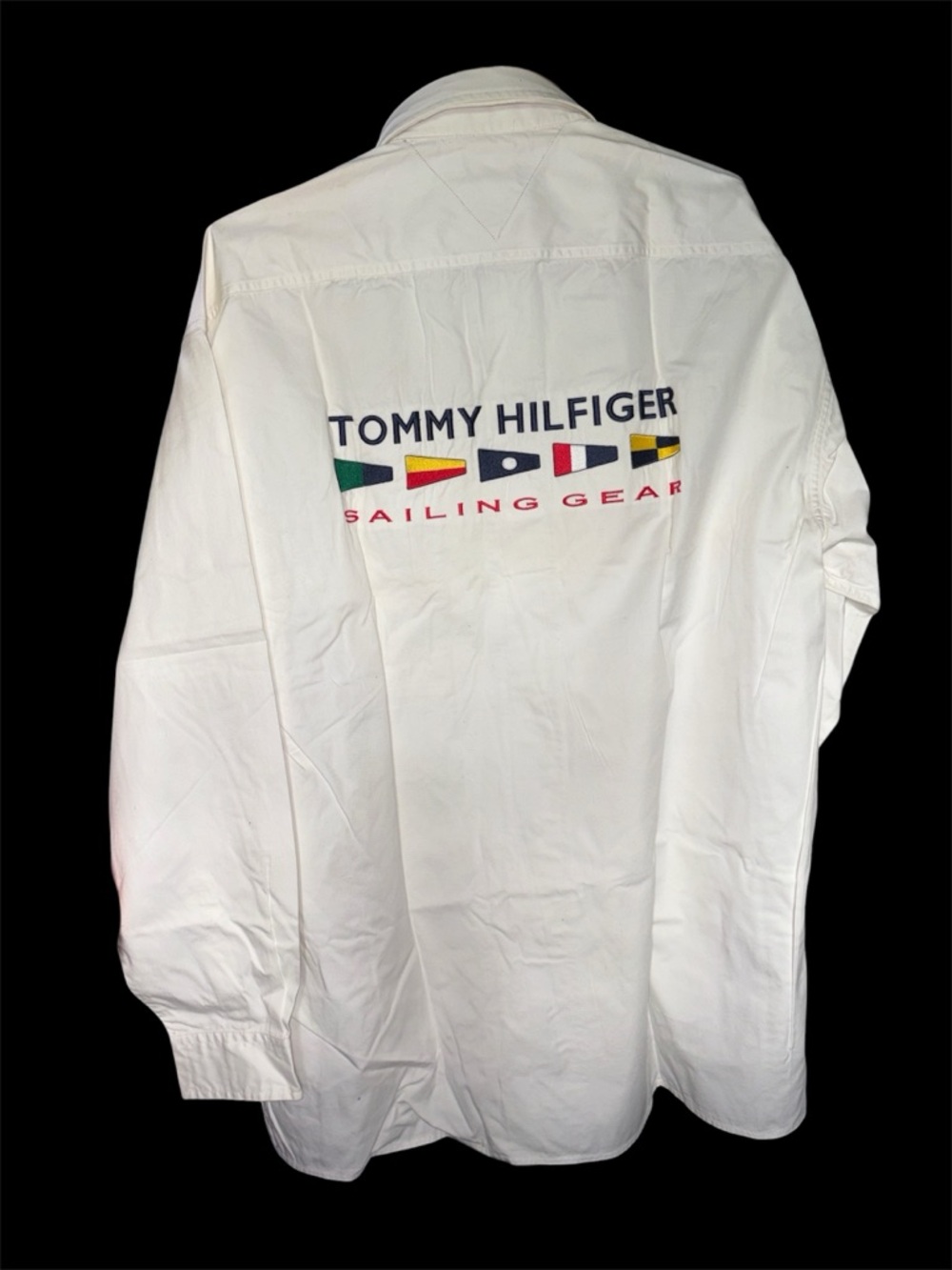 Vintage Tommy Hilfiger sailing gear classic button down large NWT 90s y2k